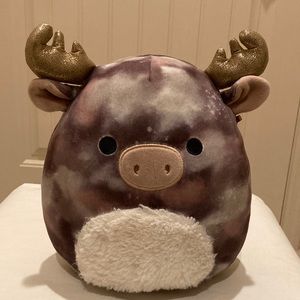 Squishmallow Greggor the Moose Plush Tie Dye Gold Antlers